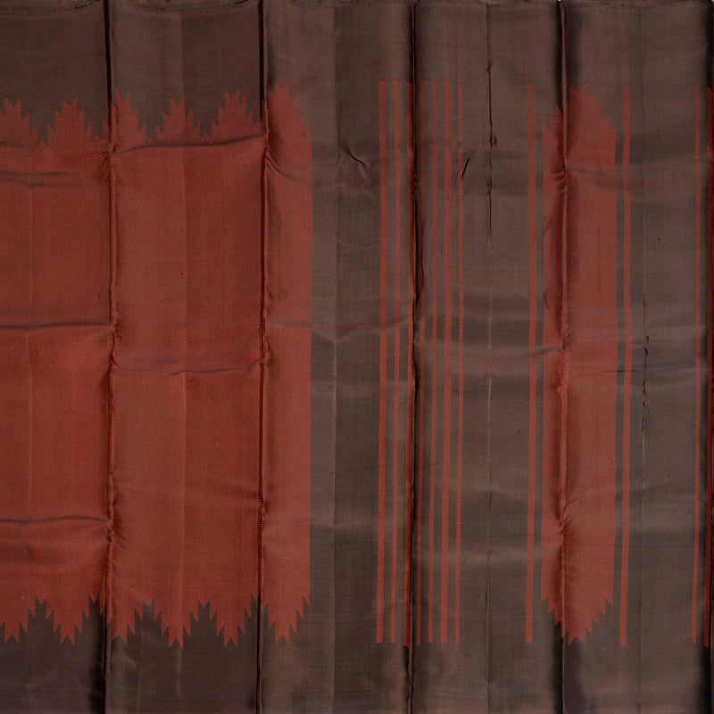Hayagrivas Maroon Handloom Soft Silk Saree KBF885H18-1