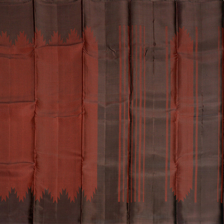 Hayagrivas Maroon Handloom Soft Silk Saree KBF885H18-1