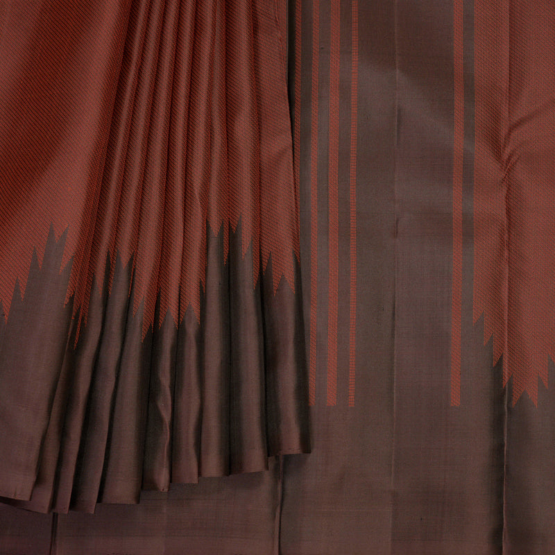 Hayagrivas Maroon Handloom Soft Silk Saree KBF885H18-1