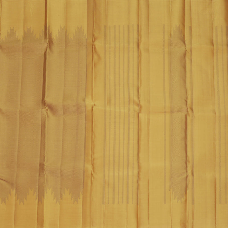 Hayagrivas Mustard Yellow Handloom Soft Silk Saree KBF885H18-5