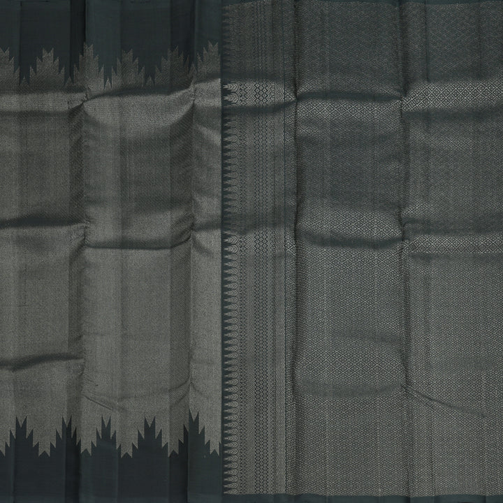 Hayagrivas Black Handloom Soft Silk Saree KBF885H20-2