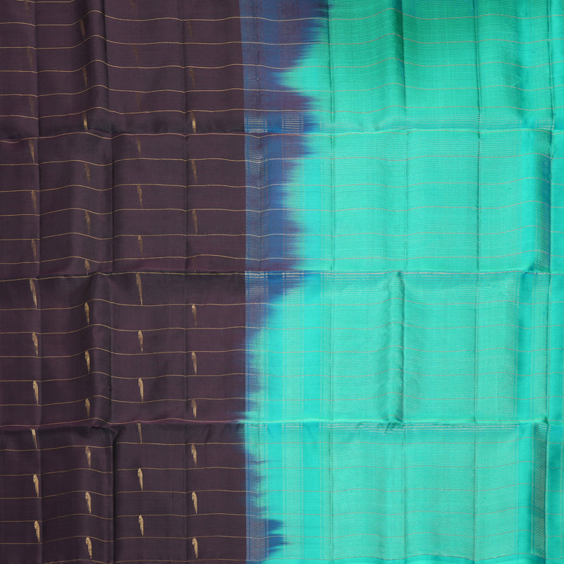Hayagrivas Deep Nagapazham Handloom Soft Silk Saree KBF885H7-1