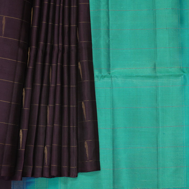 Hayagrivas Deep Nagapazham Handloom Soft Silk Saree KBF885H7-1