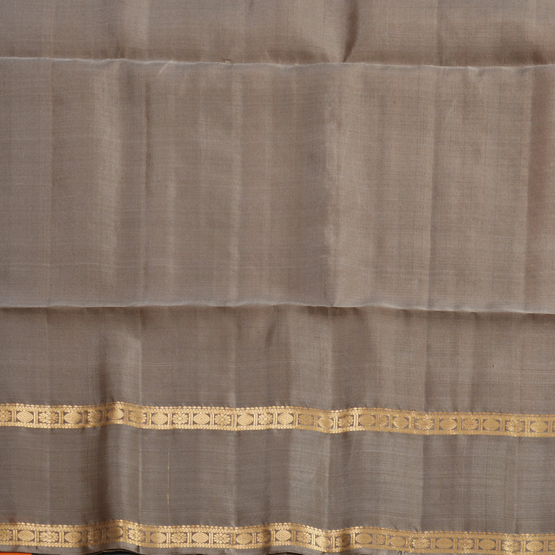 Hayagrivas Orangish-Pink Handloom Soft Silk Saree KBF887H1-1