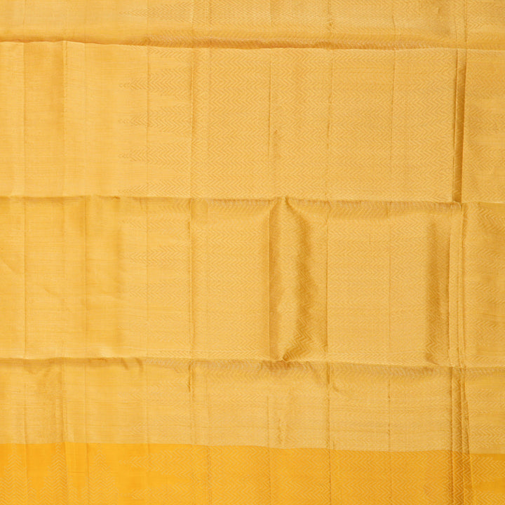 Hayagrivas Mustard Yellow Handloom Soft Silk Saree KBF887H2-2