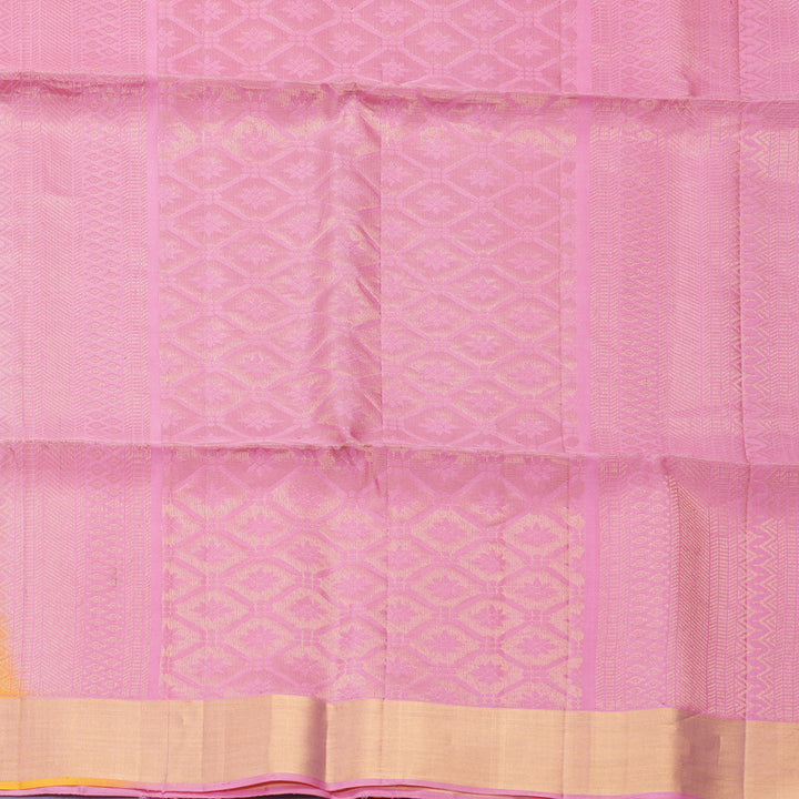 Hayagrivas Yellow Handloom Soft Silk Saree KBF887H6-1