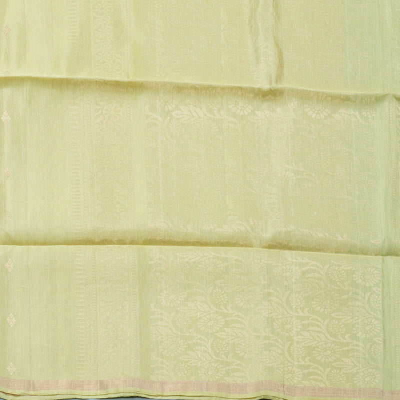 Hayagrivas Pista Green Handloom Soft Silk Saree KBF887H7-6