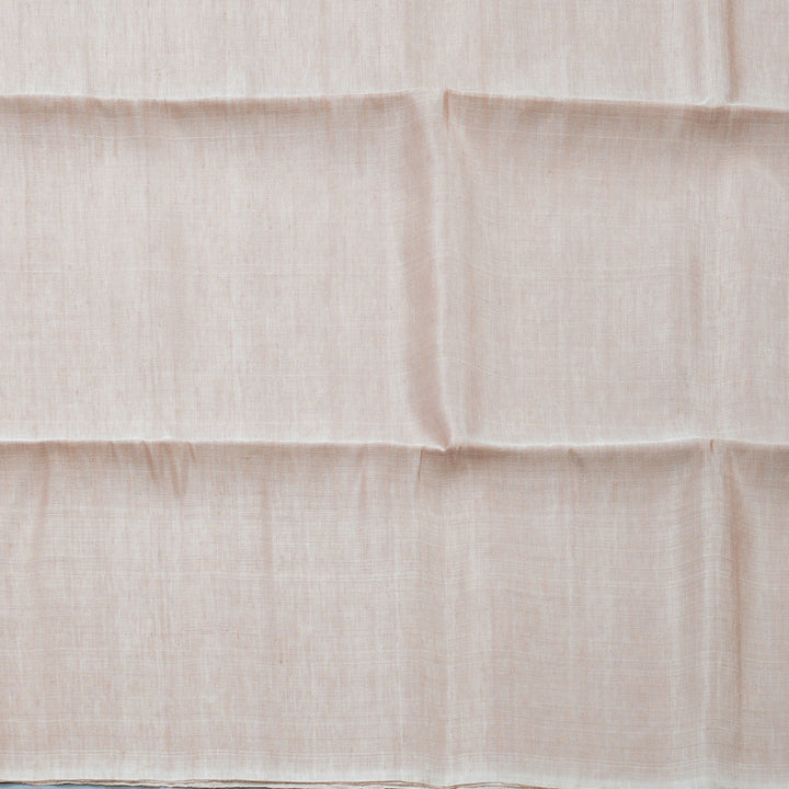 Hayagrivas Creamy Peach Handloom Soft Silk Saree KBF887H7-7
