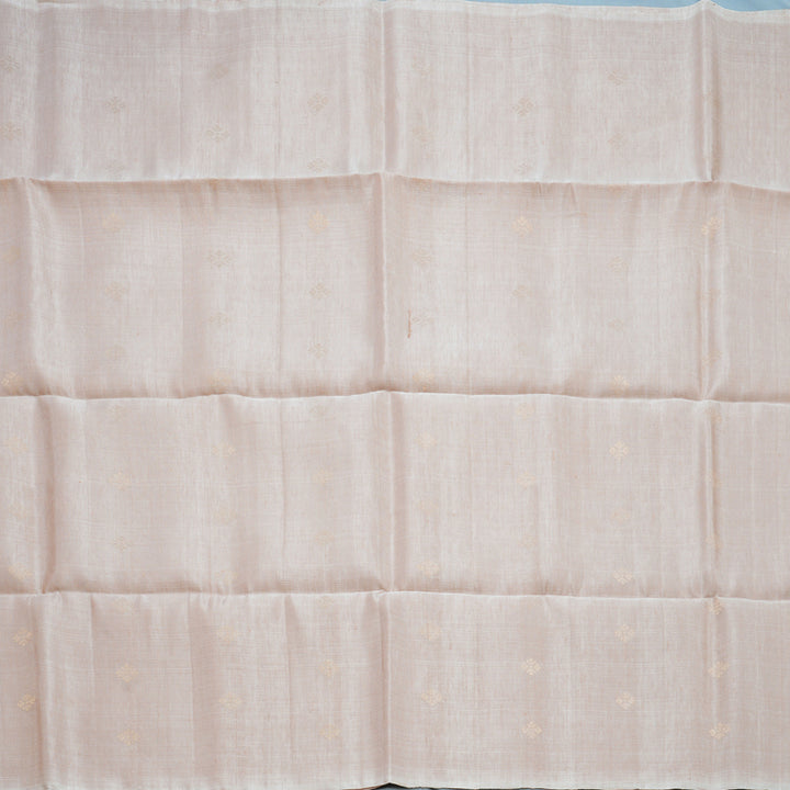 Hayagrivas Creamy Peach Handloom Soft Silk Saree KBF887H7-7
