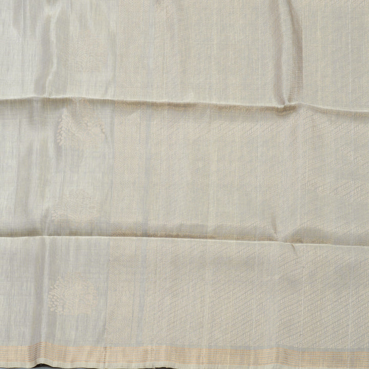 Hayagrivas Light Grey Handloom Soft Silk Saree KBF887H7-9