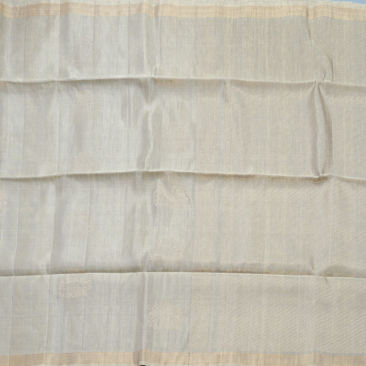 Hayagrivas Light Grey Handloom Soft Silk Saree KBF887H7-9