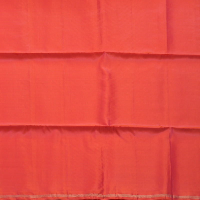 Hayagrivas Golden Orange Handloom Soft Silk Saree KBF888H1-1