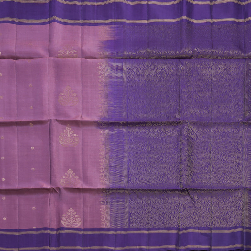 Hayagrivas Mauve Purple Handloom Soft Silk Saree KBF888H1-2