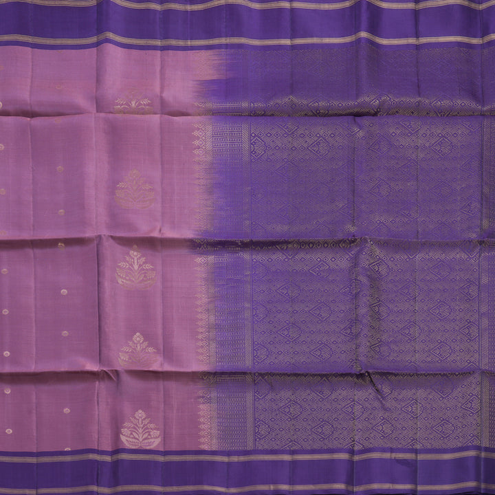 Hayagrivas Mauve Purple Handloom Soft Silk Saree KBF888H1-2