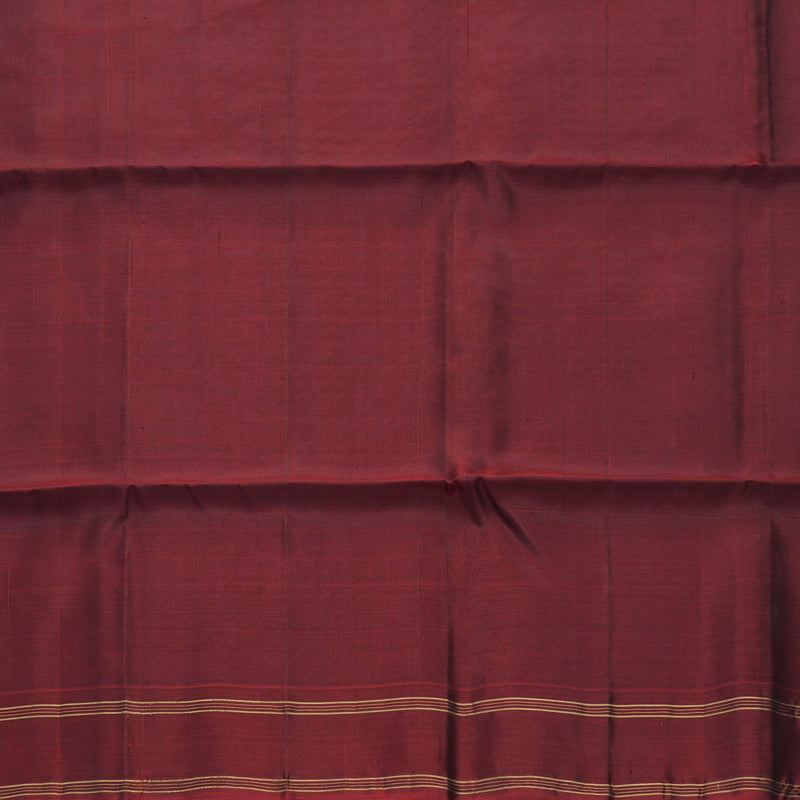 Hayagrivas Peacock Blue Handloom Soft Silk Saree KBF888H1-5