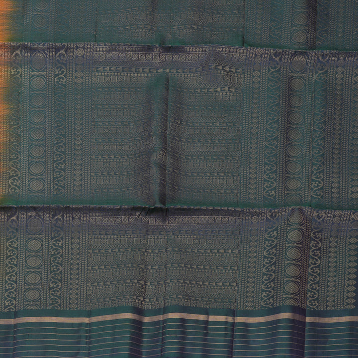 Hayagrivas Rust Orange Handloom Soft Silk Saree KBF888H1-7