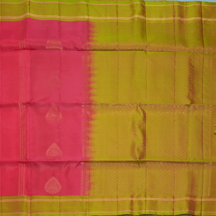Hayagrivas Pink Handloom Soft Silk Saree KBF888H1-9