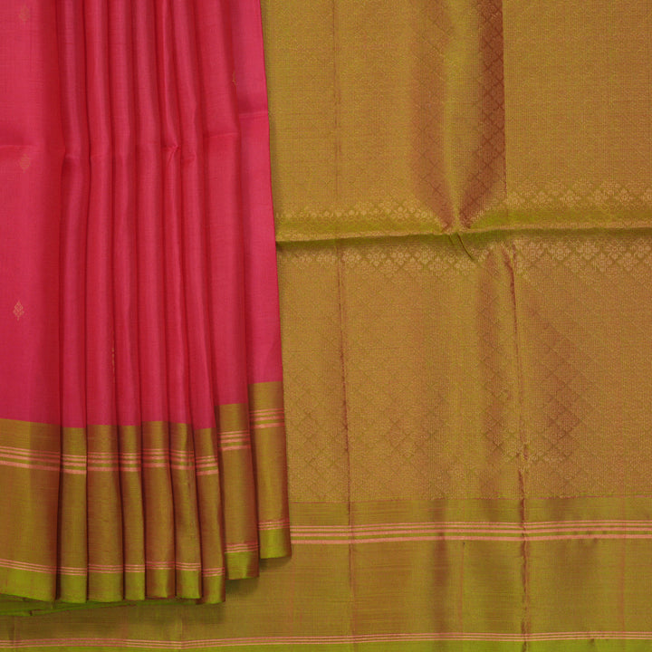 Hayagrivas Pink Handloom Soft Silk Saree KBF888H1-9