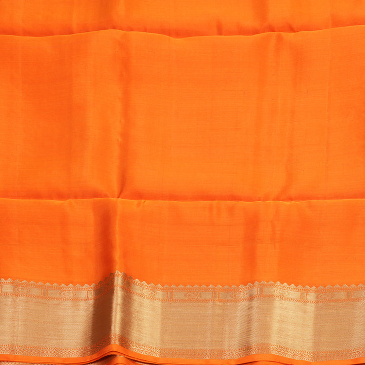 Hayagrivas Orange Handloom Soft Silk Saree KBF888H2-1