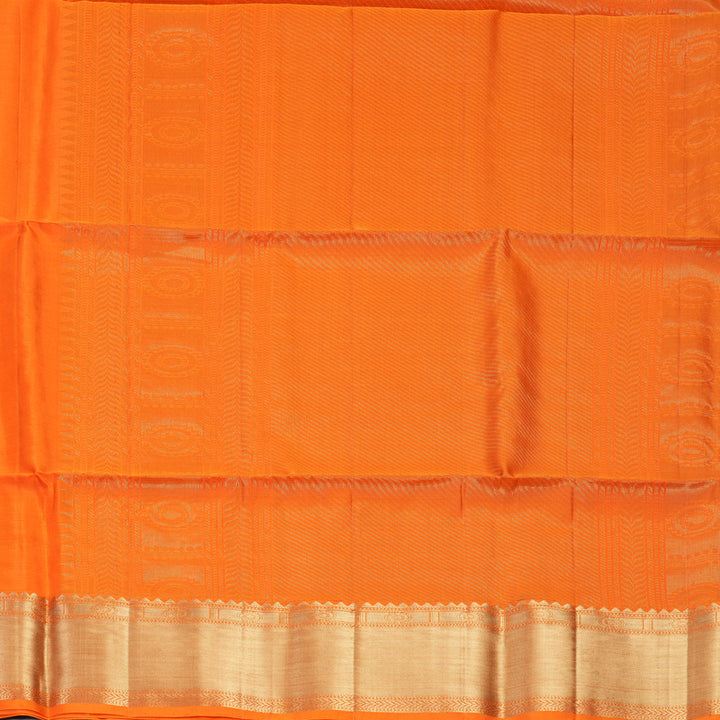 Hayagrivas Orange Handloom Soft Silk Saree KBF888H2-1