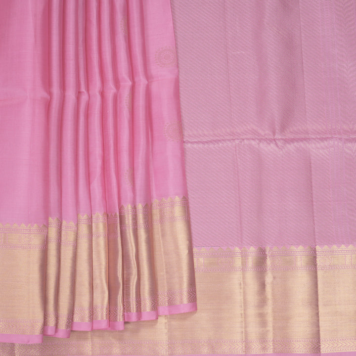 Hayagrivas Baby Pink Handloom Soft Silk Saree KBF888H2-2