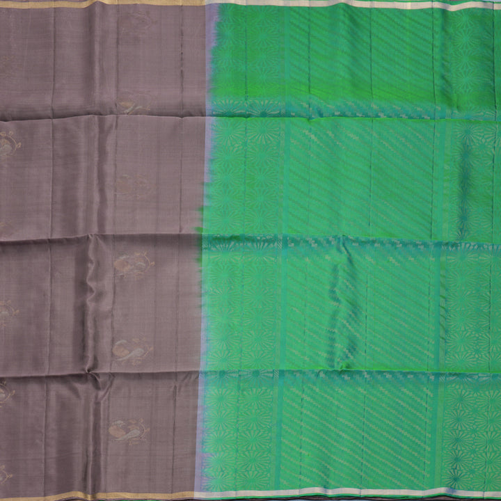 Hayagrivas Dusky Mauve Handloom Soft Silk Saree KBF888H5-1