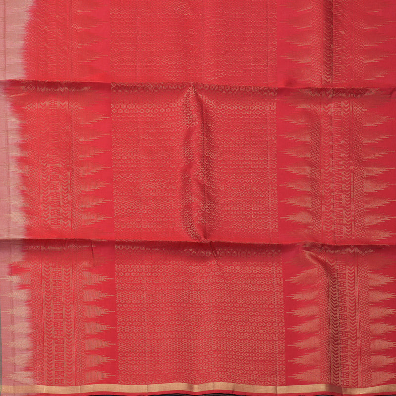 Hayagrivas Dusky Peach Handloom Soft Silk Saree KBF888H5-2