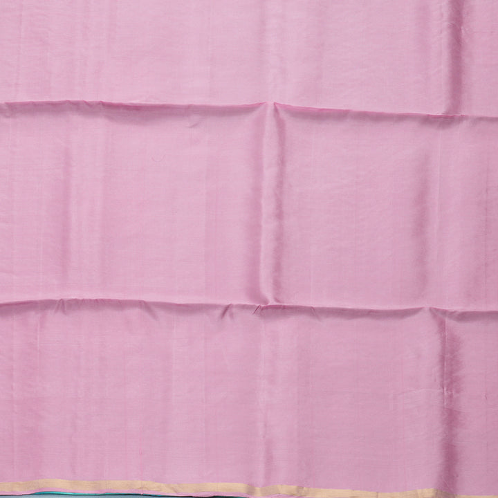 Hayagrivas Sea Blue Handloom Soft Silk Saree KBF888H5-3