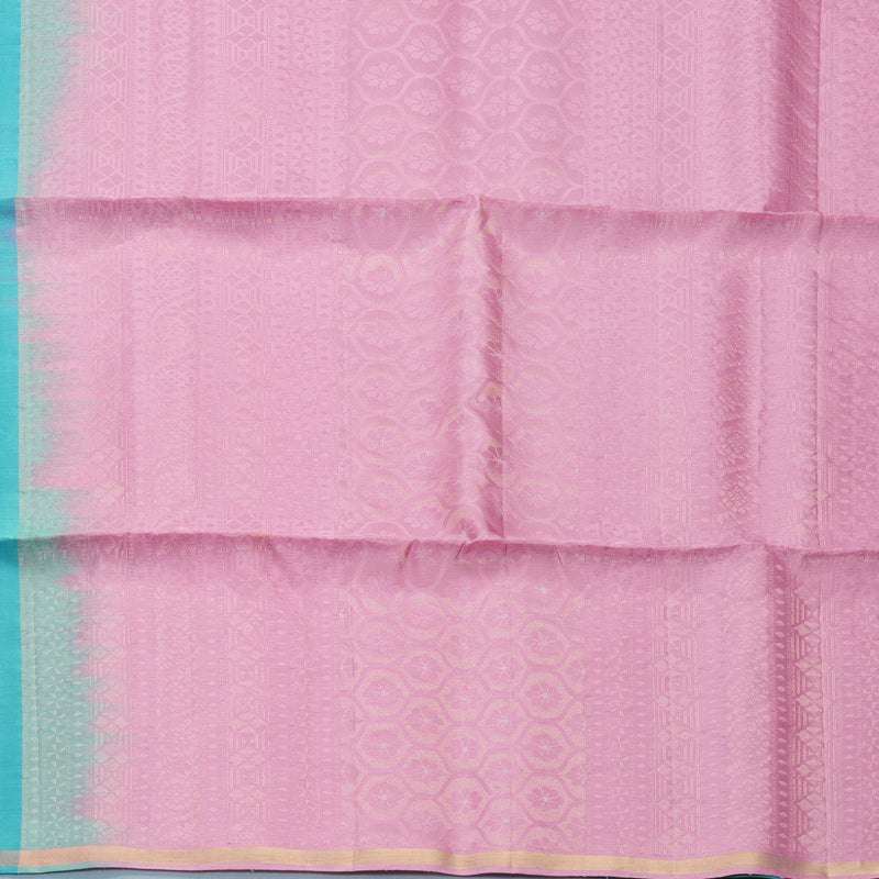 Hayagrivas Sea Blue Handloom Soft Silk Saree KBF888H5-3