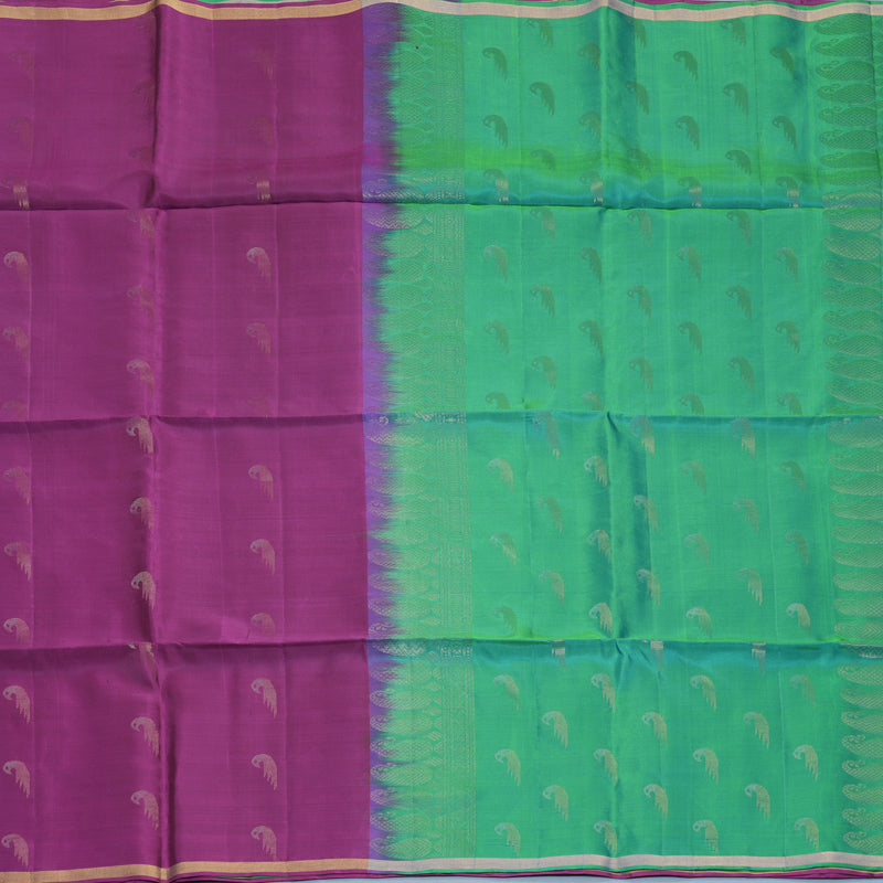 Hayagrivas Purple Handloom Soft Silk Saree KBF888H5-5