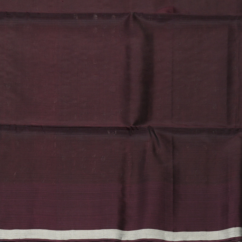 Hayagrivas Rust Brown Handloom Soft Silk Saree KBF889H14-3