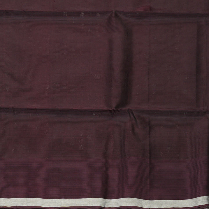 Hayagrivas Rust Brown Handloom Soft Silk Saree KBF889H14-3