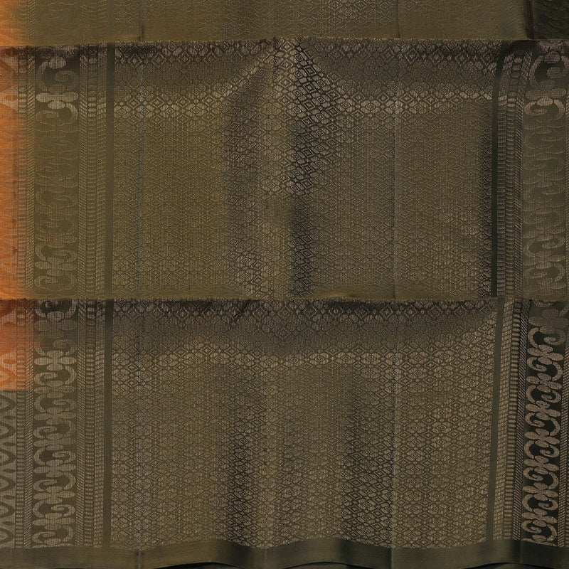 Hayagrivas Rust Orange Handloom Soft Silk Saree KBF889H15-2
