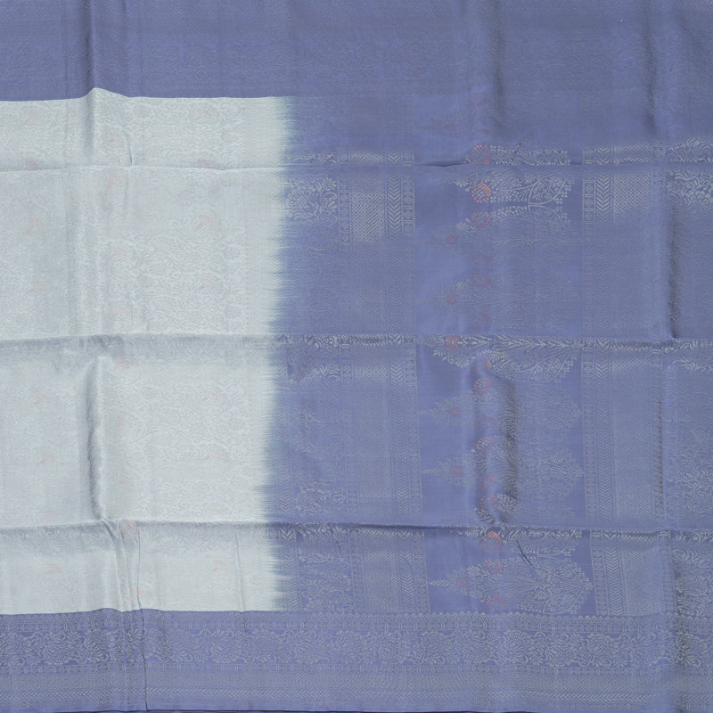 Hayagrivas Grey Handloom Soft Silk Saree KBF889H20-3