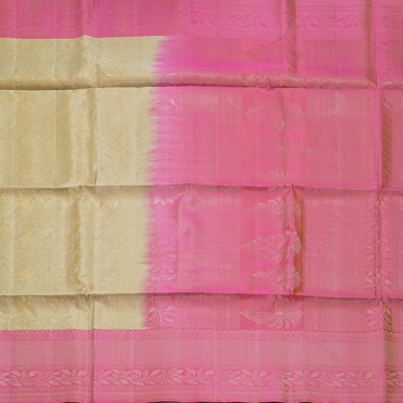Hayagrivas Cream Handloom Soft Silk Saree KBF889H20-9