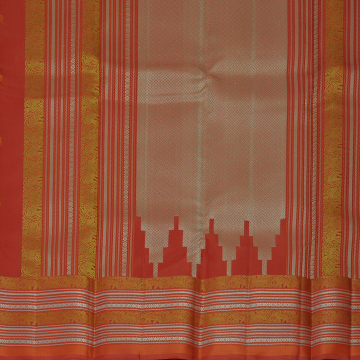 Hayagrivas Handloom Red Kanjivaram Silk Saree KBF890H1-2