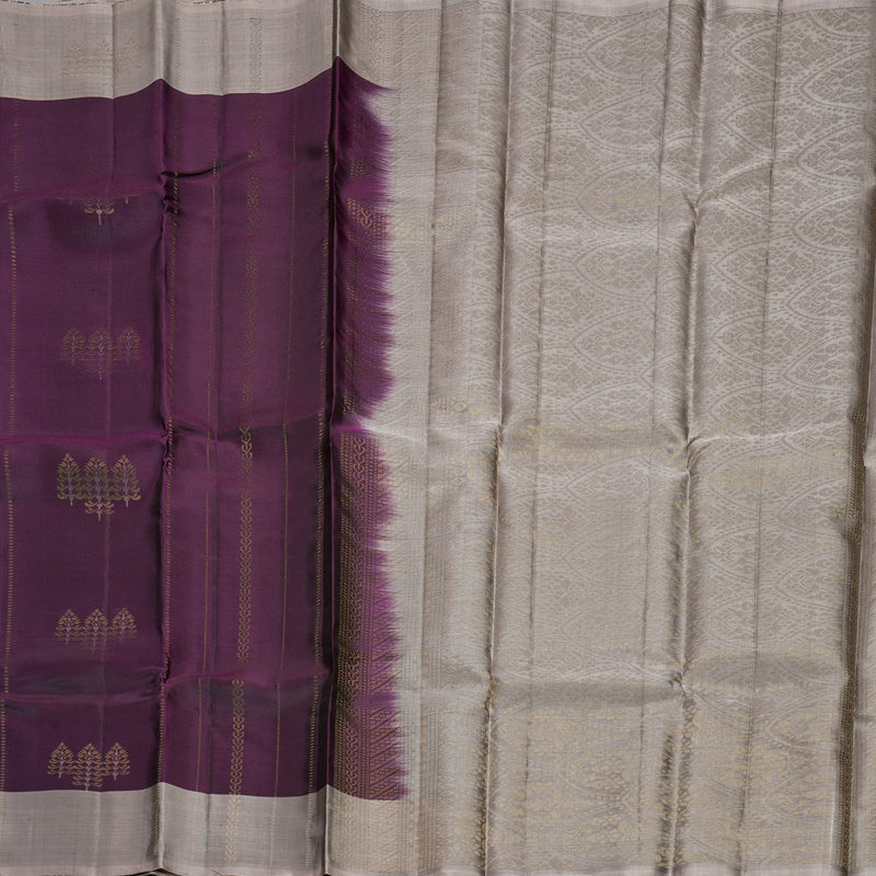 Hayagrivas Purple Handloom Soft Silk Saree KBF892H1-12