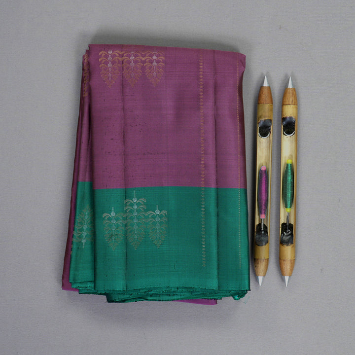 Hayagrivas Magenta Handloom Soft Silk Saree KBF892H1-17