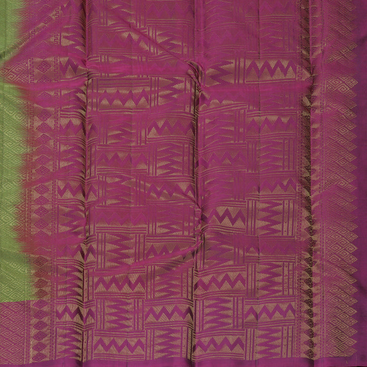 Hayagrivas Mehandi Green Handloom Soft Silk Saree KBF892H1-19