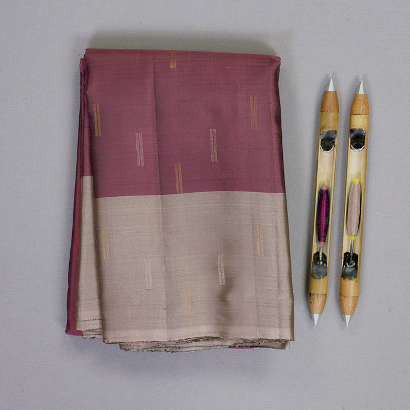 Hayagrivas Purple Handloom Soft Silk Saree KBF892H1-2