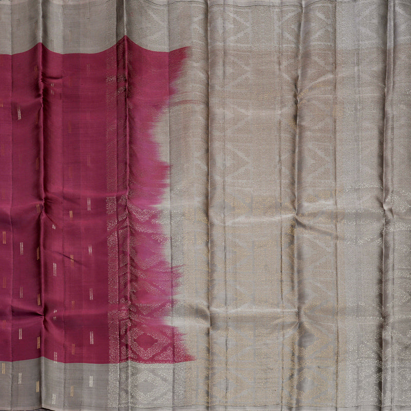 Hayagrivas Purple Handloom Soft Silk Saree KBF892H1-2