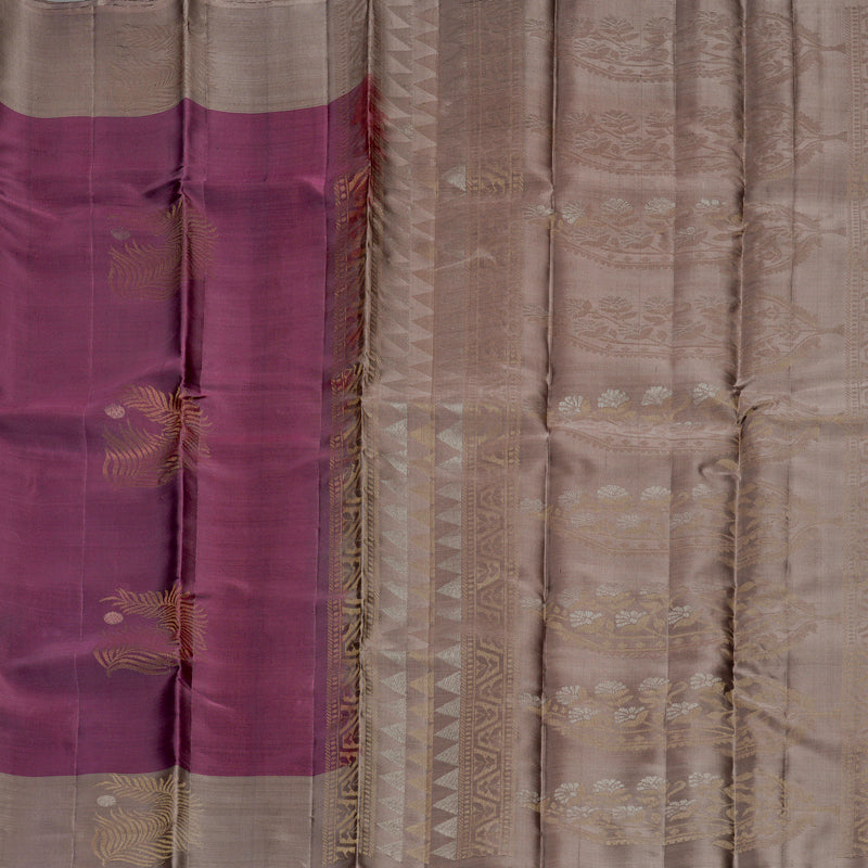 Hayagrivas Purple Handloom Soft Silk Saree KBF892H1-20