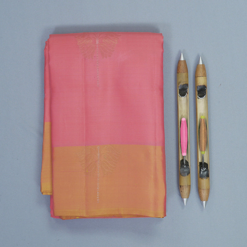 Hayagrivas Bright Pink Handloom Soft Silk Saree KBF892H1-6