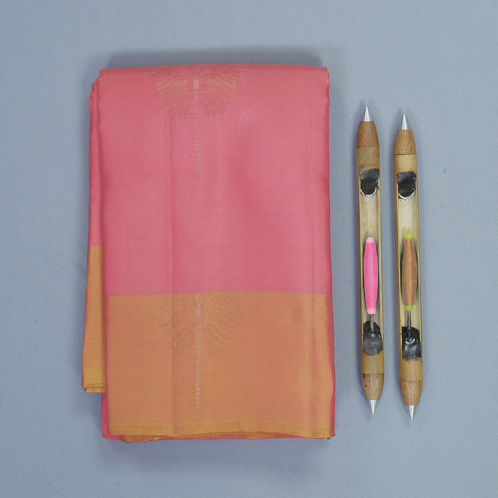 Hayagrivas Bright Pink Handloom Soft Silk Saree KBF892H1-6