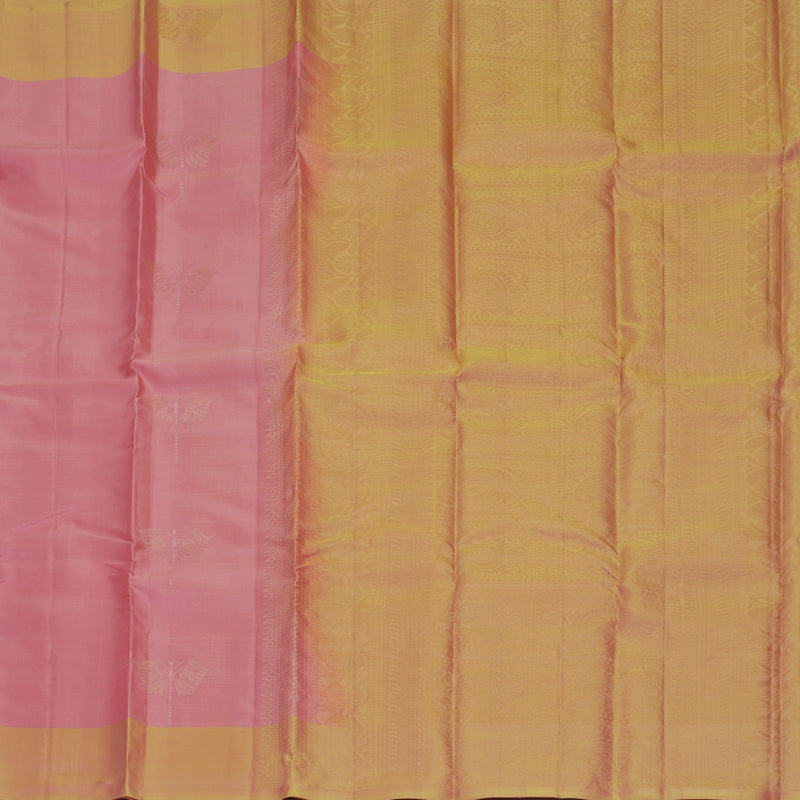 Hayagrivas Bright Pink Handloom Soft Silk Saree KBF892H1-6