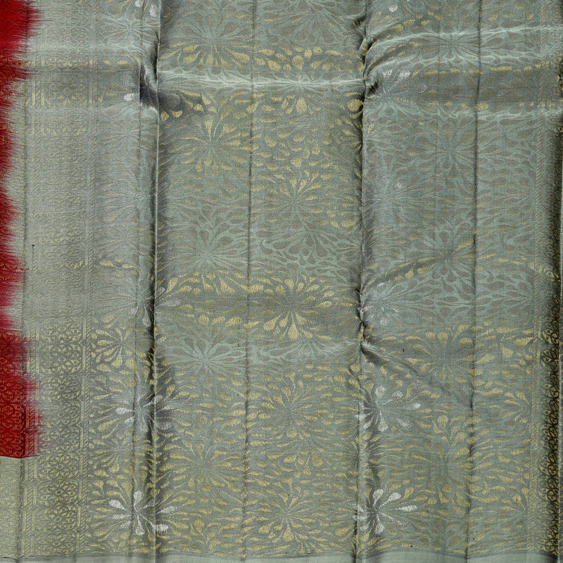 Hayagrivas Reddish-Pink Handloom Soft Silk Saree KBF892H1-8
