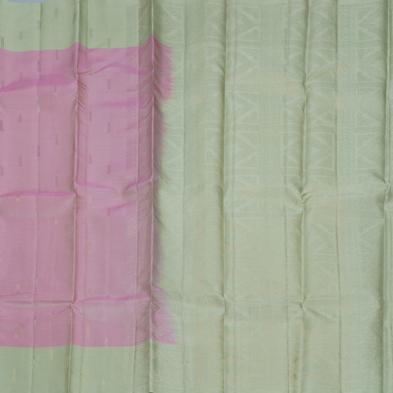 Hayagrivas Rose Pink Handloom Soft Silk Saree KBF892H1-9