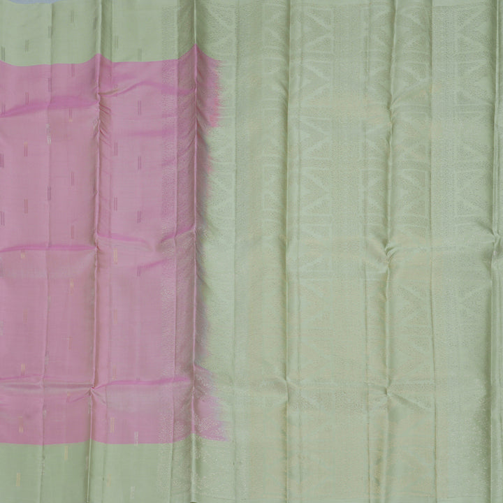 Hayagrivas Rose Pink Handloom Soft Silk Saree KBF892H1-9