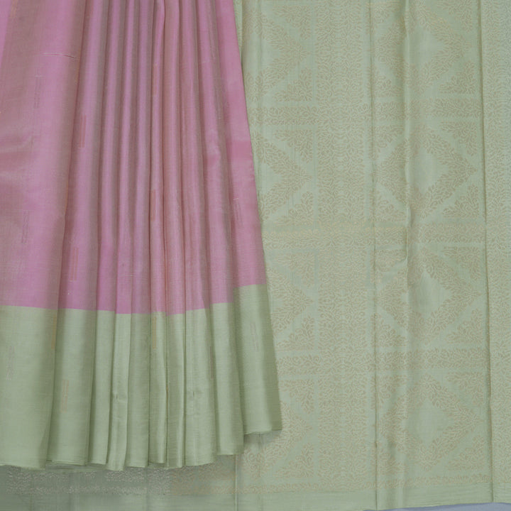 Hayagrivas Rose Pink Handloom Soft Silk Saree KBF892H1-9