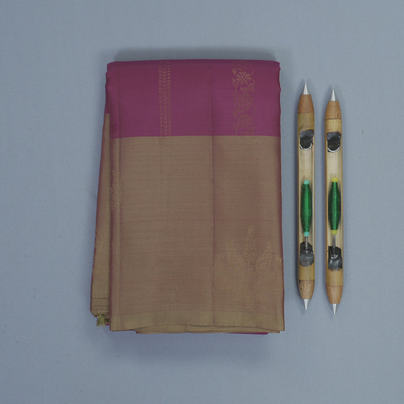Hayagrivas Purple Handloom Soft Silk Saree KBF892H3-4